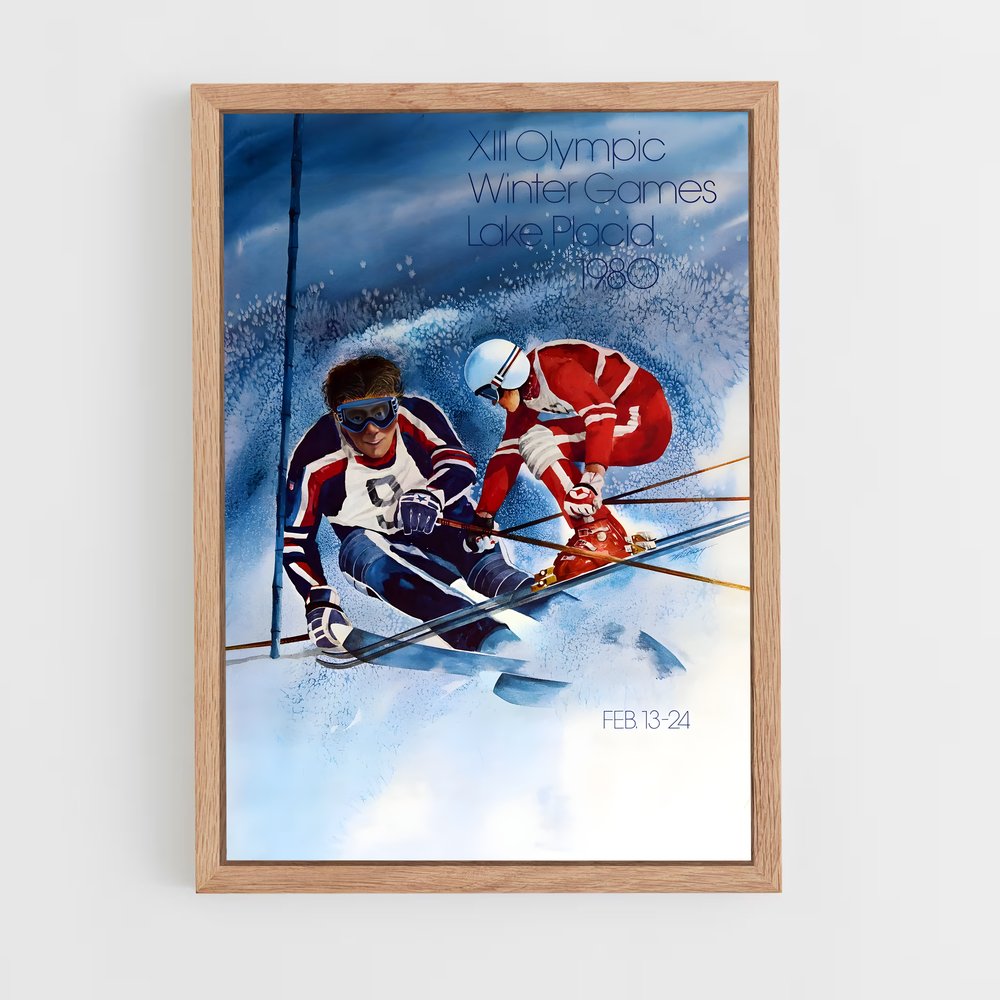 Poster Ski en Duo – affiche Jeux Olympiques (vue 4)